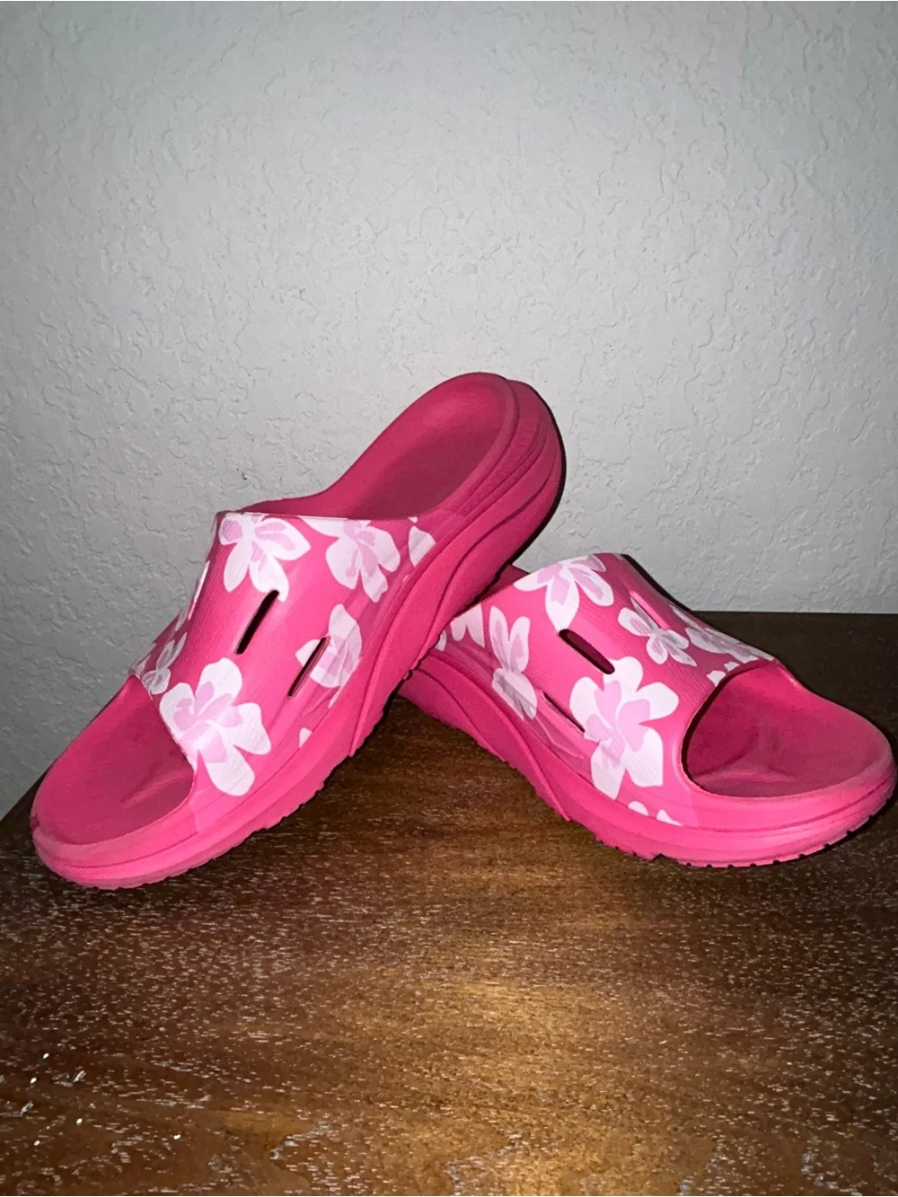 Hoka Vibrant Bloom Ora 3 Slip On Slide Sandal Shoes